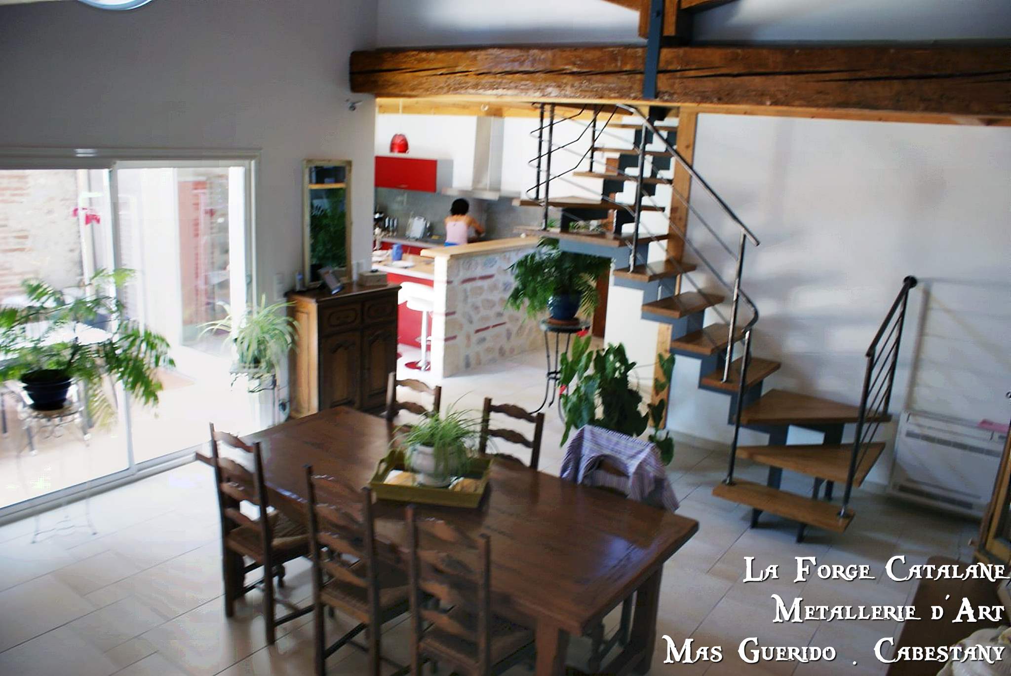 escalier limon cremaillere double decoupe laser marches bois  10 forge catalane.jpg